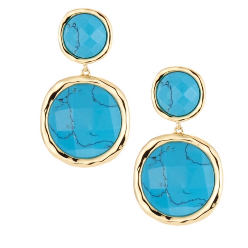 Gorjana Nwt Havana Double Turquoise Drop Earrings — image 2 of 6